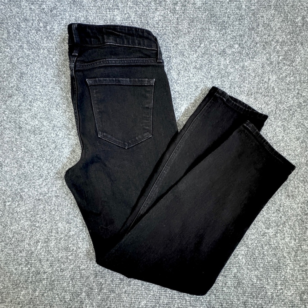 Old Navy Wow Straight High Rise Jeans Black Womens 8 Short Stretch Denim - Picture 3 of 6